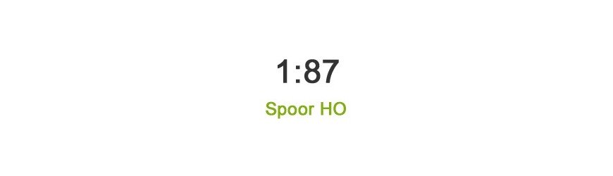 Schaal 1:87 Spoor H0